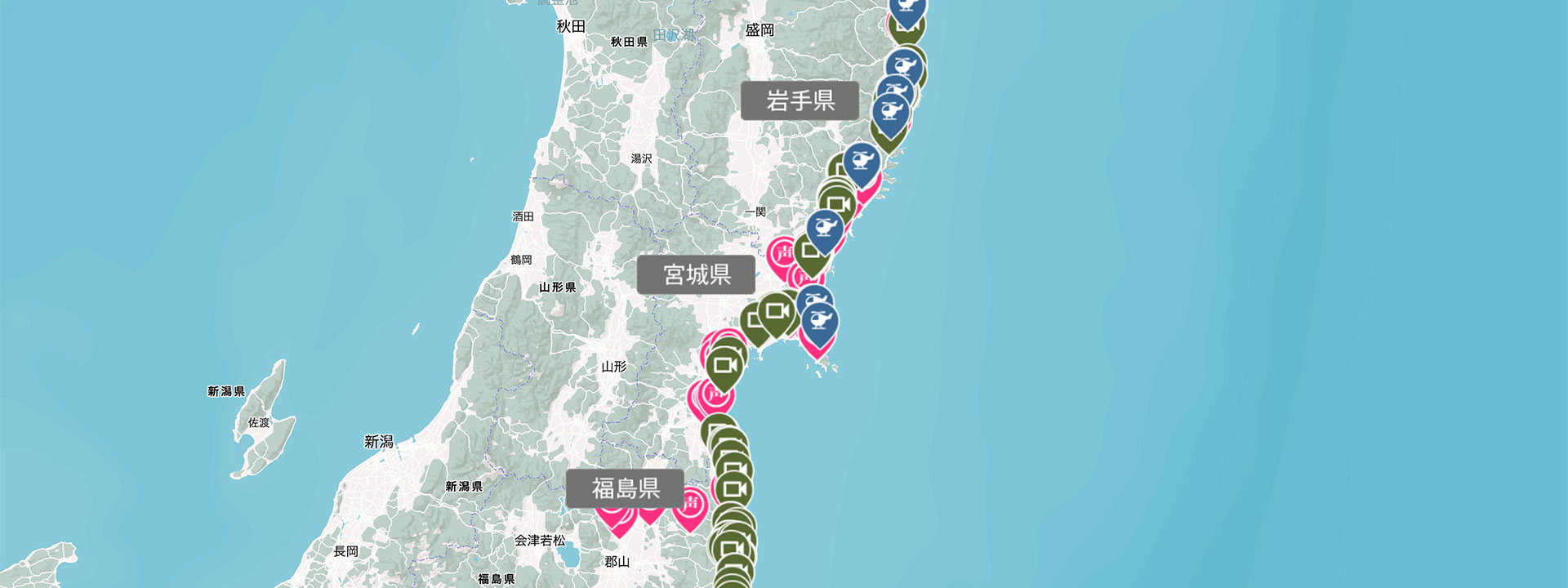 東日本大震災 復興の地図
